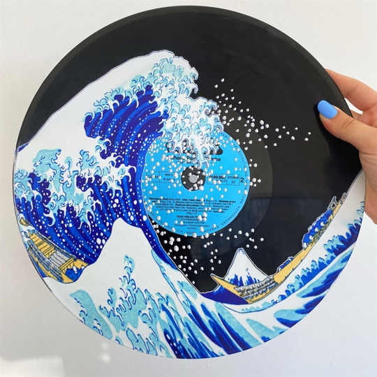 Tsunami Orijinal Plak Duvar Dekoru