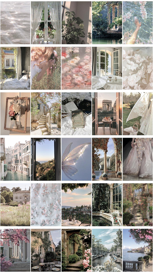 Two Flowers Aesthetic Duvar Posteri Seti 30' lu