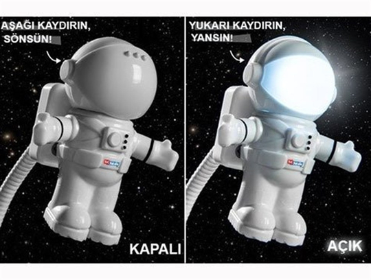 USB LED Astronot Lamba Astro Light