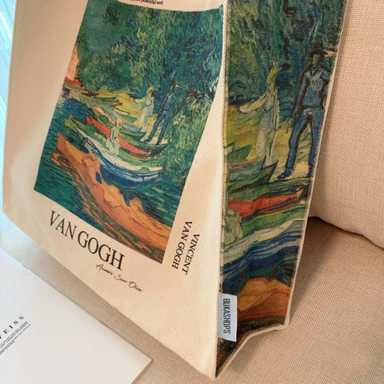 Van Gogh Auvers Sur Oise Tote Bag Kanvas Çanta 