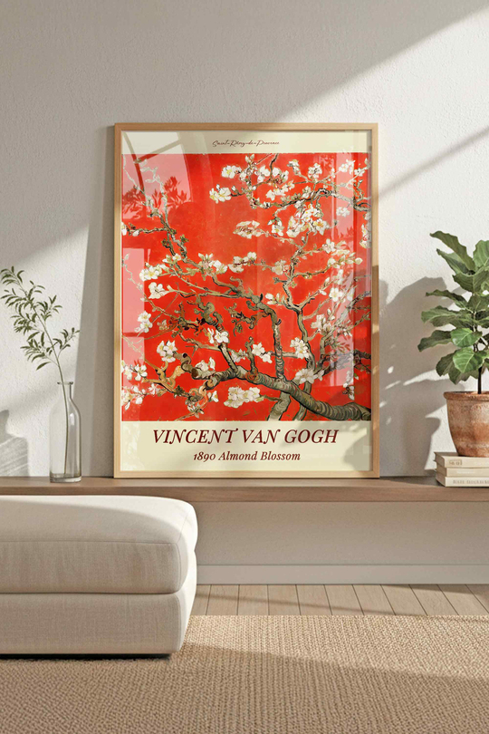 Van Gogh ve Picasso 3'lü Çerçeveli Tablo Seti Çerçeveli Renk Seçenekli