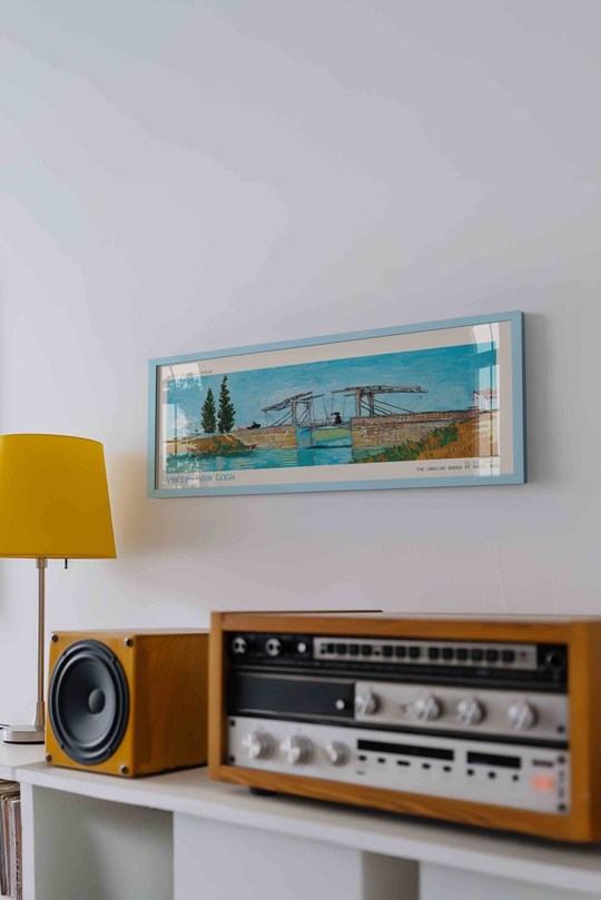 Vincent van Gogh Langlois Köprüsü Panoramik Çerçeveli Tablo
