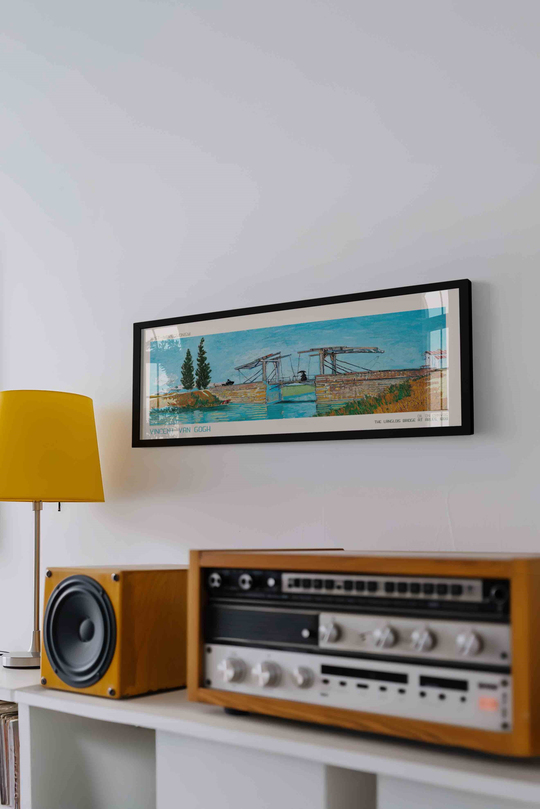 Vincent van Gogh Langlois Köprüsü Panoramik Çerçeveli Tablo