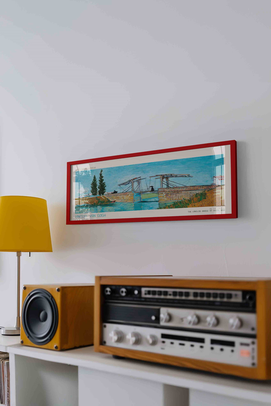Vincent van Gogh Langlois Köprüsü Panoramik Çerçeveli Tablo