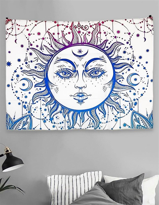 Yeni Beyaz Güneş Kız Duvar Halısı 70X90 cm