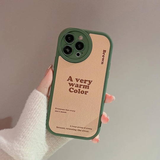 Yeşil Brown Iphone 11 Telefon Kılıfı 