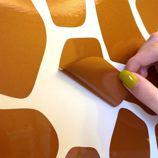 Zürafa Desen Duvar - Kapı stickerı