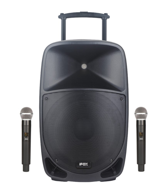 iFOX FX-1520 A 15'' 2 El Mikrofonlu Bluetooth Bağlantılı