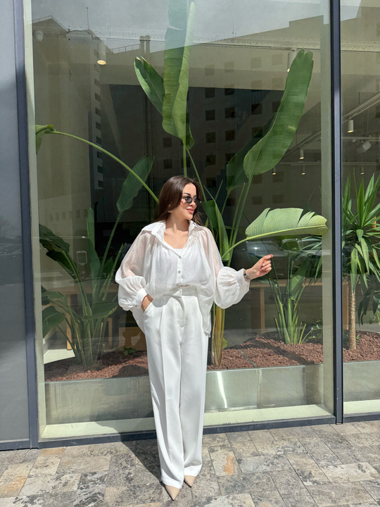 Büzgülü Oversize Gömlek