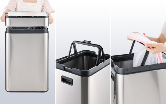 MAS5515-60L Ozon Temizlemeli Sensörlü Akıllı Çöp Kutusu | Mase Mode