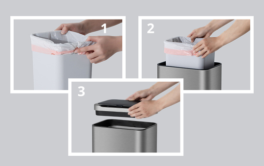 MAS9710S-9L Ozon Temizlemeli Ahşap Ayaklı Sensörlü Akıllı Çöp