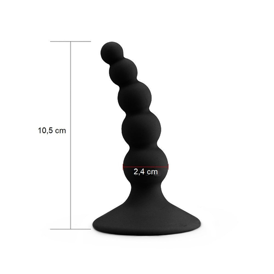 10,4 cm Vantuzlu Boğumlu Anal Plug
