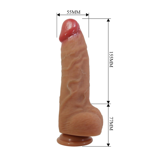 Belden Bağlamalı 23,2 cm Realistik Vantuzlu Dildo Penis - Najm