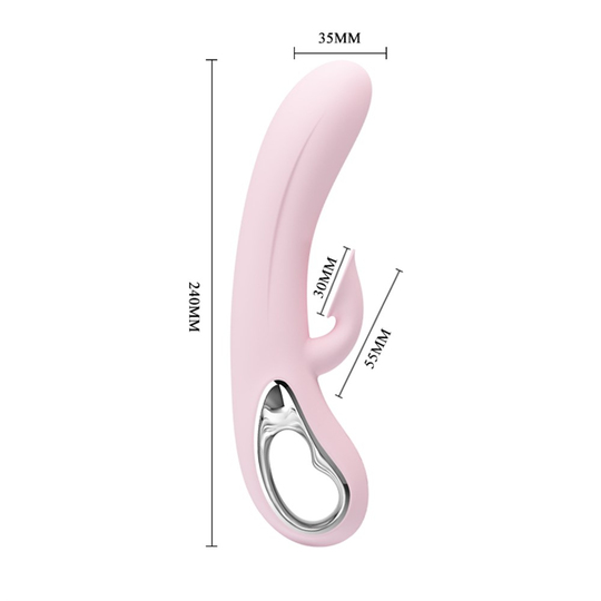 USB Şarjlı 12 Emme ve 12 Titreşim Fonksiyonlu 24 cm Teknolojik Vibratör- Nicola