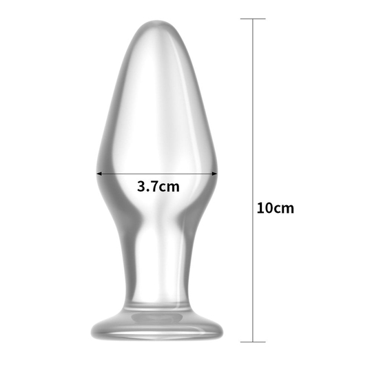 Anal PlugLilituShop10 cm Pürüzsüz Cam Anal Tıkaç