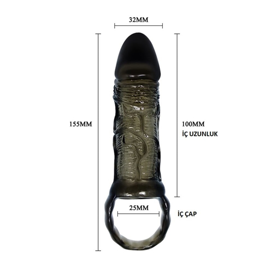 Penis KılıflarıLilituShop10 cm Zenci Penis Kılıfı