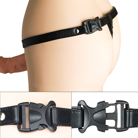 Belden Bağlamalı İçi Boş PenisLilituShop10 Fonksiyonlu Titreşimli İçi Boş Protez Belden Bağlamalı 17 cm Strapon Penis