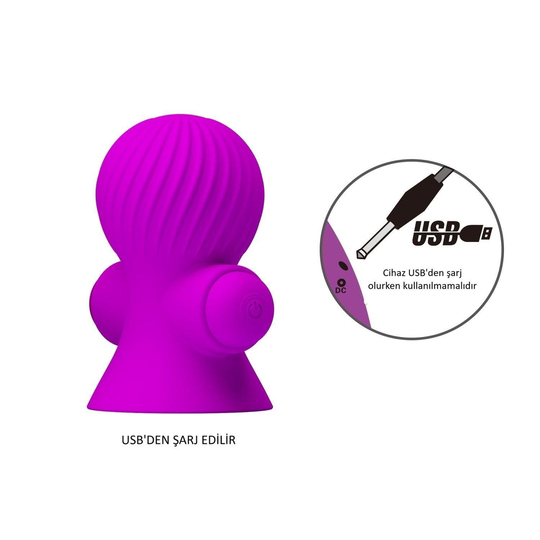 Göğüs Ve Vajina Bakım ÜrünleriLİLİTU SHOP12 Titreşim Ayarlı Süper Göğüs Vakumlu Vibratör 