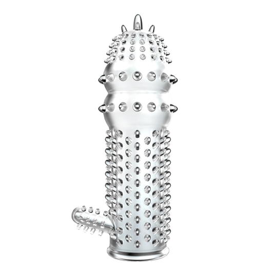  Penis Kılıfları HalkalarıLilituShop12,8 cm Klitoris Uyarıcılı Tırtıklı Penis Kılıfı