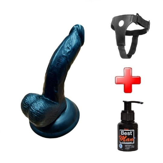 Belden Bağlamalı PenislerLilituShop13 cm Belden Bağlamalı Realistik Zenci Dildo Penis