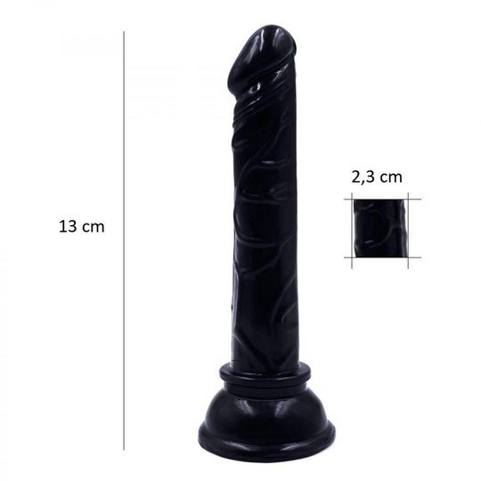 Belden Bağlamalı PenislerLilituShop13 cm Belden Bağlamalı Testissiz Vantuzlu Realistik Zenci Penis Anal Vajinal Dildo