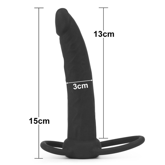 Anal PlugLilituShop13 cm Siyah Anal Penis Halkası