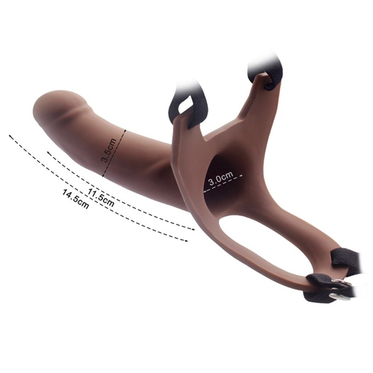 Belden Bağlamalı İçi Boş PenisLilituShop14,5 cm Oxford Belden Bağlamalı İçi Boş Protez Penis
