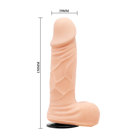 Titeşimsiz Straponlar PenislerLilituShop15 cm Belden Bağlamalı İçi Dolu Strapon Penis