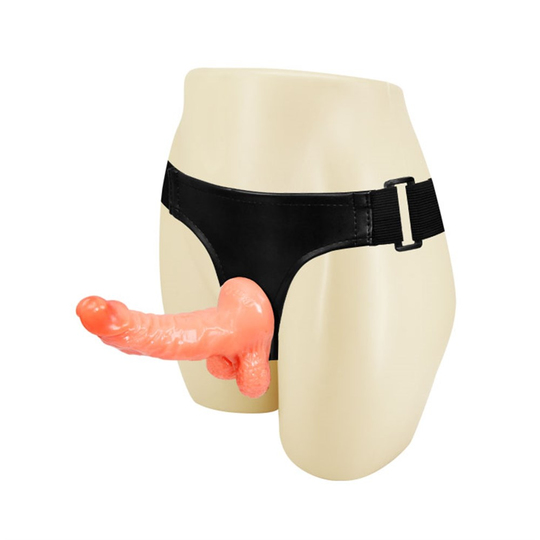 Titreşimli Straponlar PenislerLilituShop15 cm Belden Bağlamalı İçi Dolu Strapon Penis