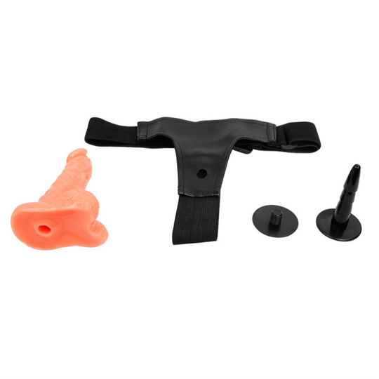 Titreşimli Straponlar PenislerLilituShop15 cm Belden Bağlamalı İçi Dolu Strapon Penis