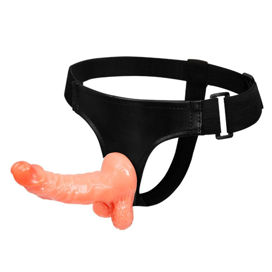 Titreşimli Straponlar PenislerLilituShop15 cm Belden Bağlamalı İçi Dolu Strapon Penis