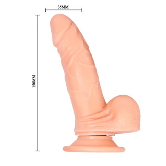 Realistik Titreşimli PenislerLilituShop15 cm Gerçekçi Titreşimli 360° Oynar Başlı Dildo Vibratör Penis