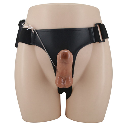 Titreşimli Straponlar PenislerLilituShop16 cm Belden Bağlamalı Çift Taraflı Yeni Nesil Titreşimli Strapon Dildo