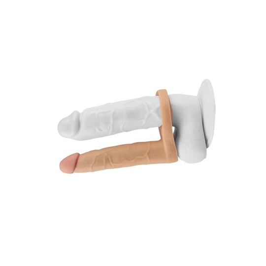 Anal VibratörLilituShop16 cm Realistik Titreşimli Anal Dildo & Penis Halkası