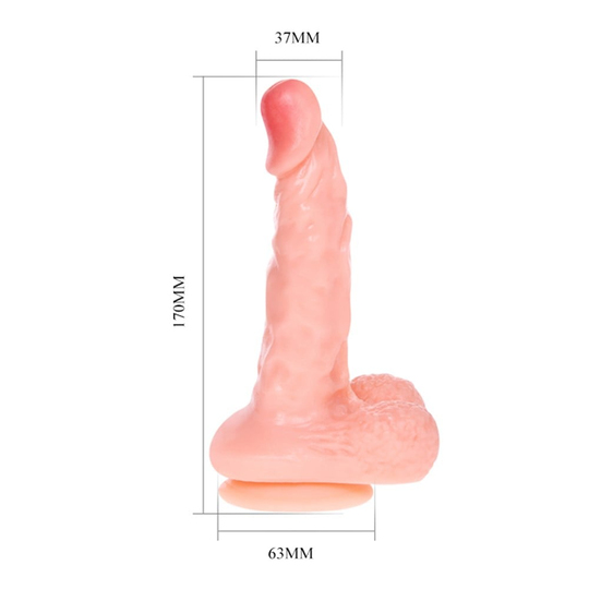  Realistik Titreşimsiz PenisLilituShop17 cm Realistik Vantuzlu Dildo Penis