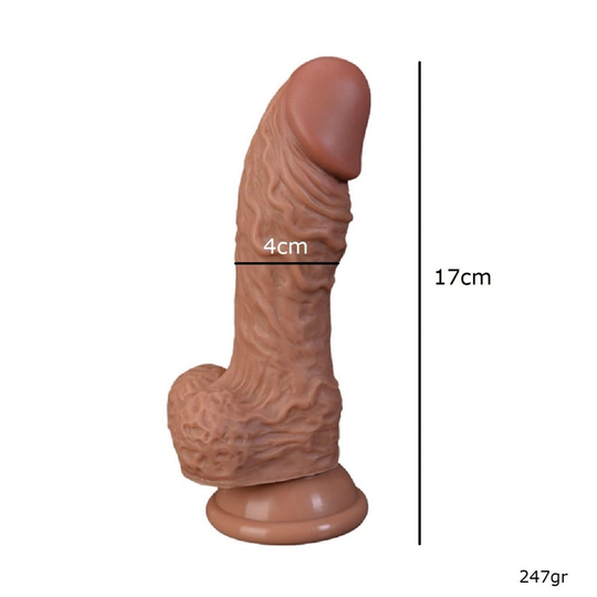 Realistik PenislerLilituShop17 cm Realistik Vantuzlu Dildo Penis
