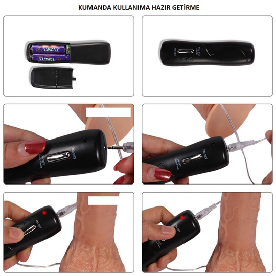 Realistik Titreşimli PenislerLilituShop18 cm 360° Oynar Başlı Titreşimli Vibratör Realistik Penis Dildo - Parker