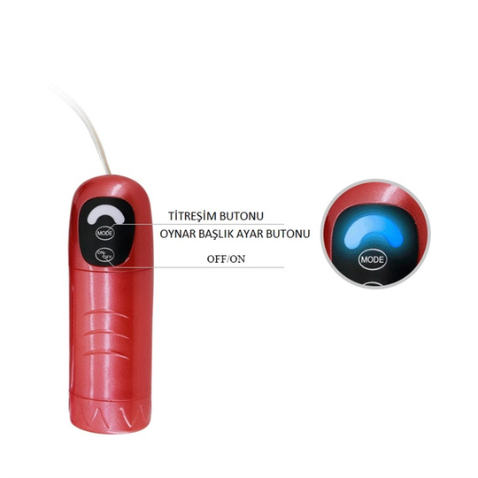 Titreşimli Straponlar PenislerLilituShop18 cm Belden Bağlamalı Oynar Başlı Titreşimli Strapon Penis Dildo