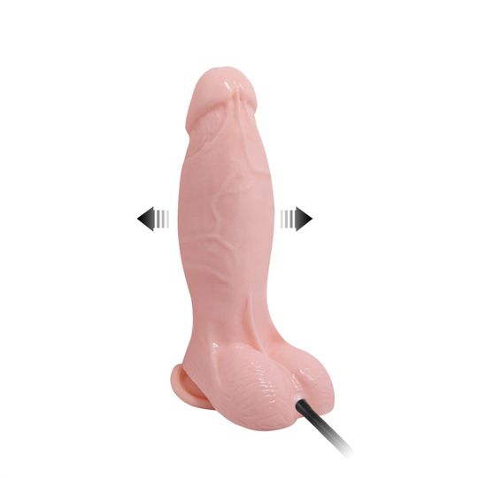  Realistik Titreşimsiz PenisLilituShop18 cm Pompalı Büyüyen Realistik Penis Anal Vajinal Dildo Mastürbatör