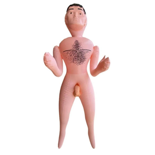Şişme MankenlerLilitu Shop18 cm Titreşimli Penisli 2 İşlevli Realistik Suni Şişme Erkek Manken - Eran