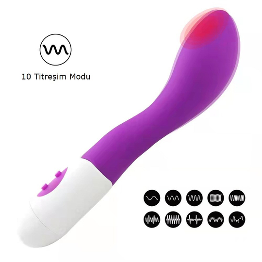  VibratörlerLilituShop18,5 cm Güçlü Titreşimli Özel Kıvrımlı Teknolojik Vibratör