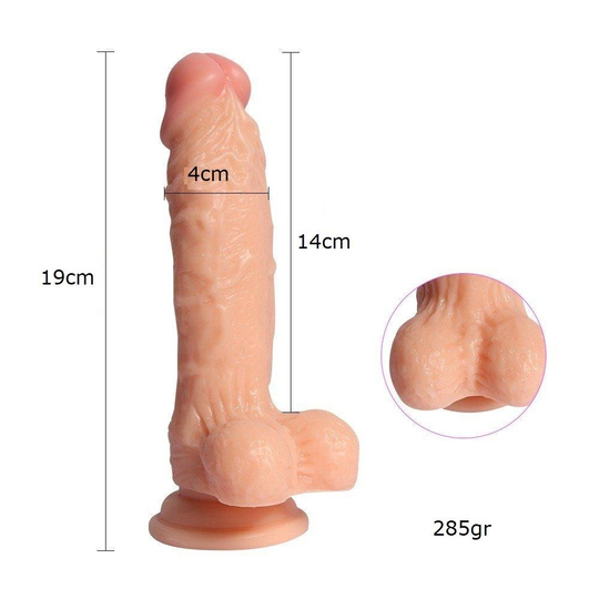 Belden Bağlamalı PenislerLilituShop19 cm Belden Bağlamalı Realistik Dildo Penis - Middle Leilong