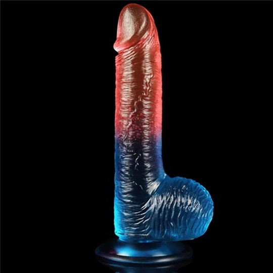 Realistik PenislerLilituShop19 cm Çift Renkli Realistik Vantuzlu Dildo Penis