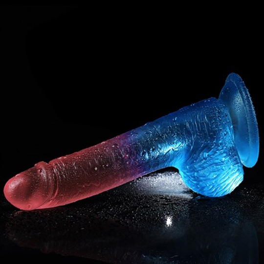 Realistik PenislerLilituShop19 cm Çift Renkli Realistik Vantuzlu Dildo Penis