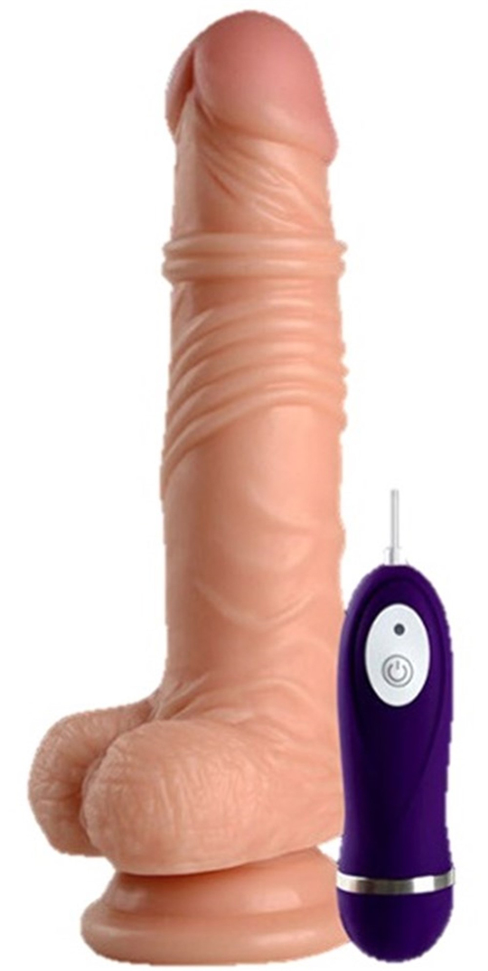Realistik Titreşimli PenislerLilituShop19 cm Gerçekçi Titreşimli Dildo Vibratör Penis - Thunder