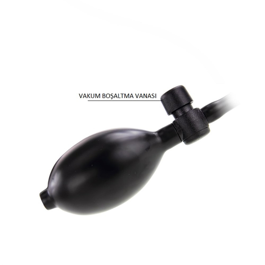 Titeşimsiz Straponlar PenislerLilituShop19 cm Pompalı Büyüyen Realistik Penis Anal Vajinal Dildo + Kemer + Kayganlaştırıcı Hediyeli