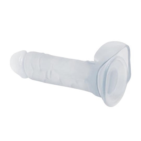 Realistik PenislerLilituShop19 cm Şeffaf Realistik Damarlı Vantuzlu Dildo Penis