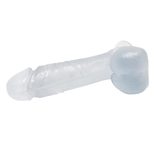 Realistik PenislerLilituShop19 cm Şeffaf Realistik Damarlı Vantuzlu Dildo Penis
