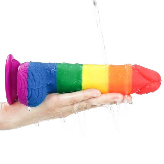 Realistik PenislerLilituShop19,5 cm Renkli Realistik Vantuzlu Dildo Penis