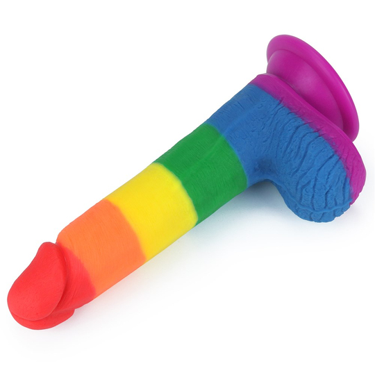 Realistik PenislerLilituShop19,5 cm Renkli Realistik Vantuzlu Dildo Penis